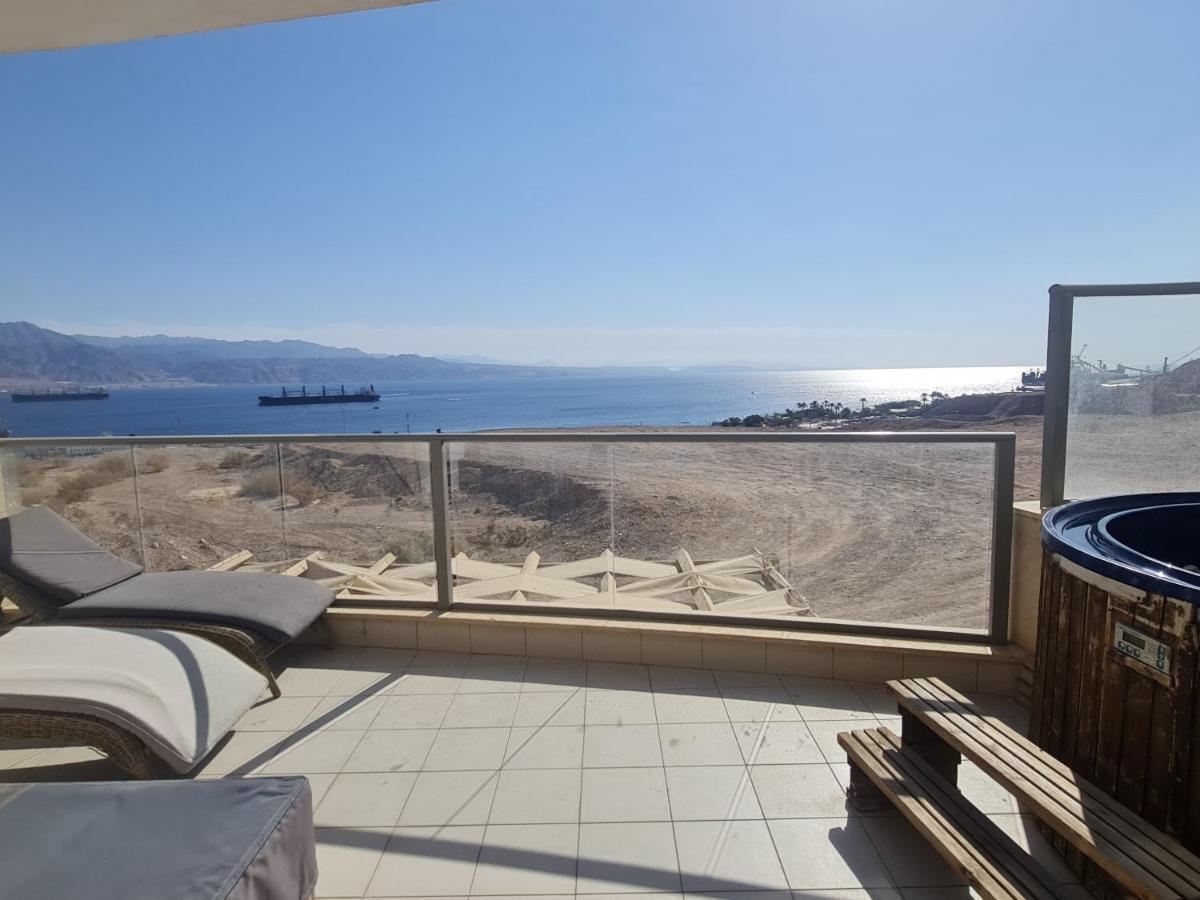 Top-Luxury Exclusive Аpt With Jacuzzi In Front Of The Sea إيلات المظهر الخارجي الصورة